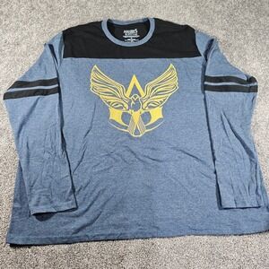Assassin's Creed IV Black Flag Shirt Mens 3X Blue Long Sleeve Graphic Tee 2016